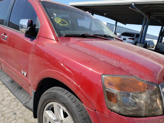 Photo 9 from auction – 2009 NISSAN ARMADA SE with VIN 5N1BA08D09N601739