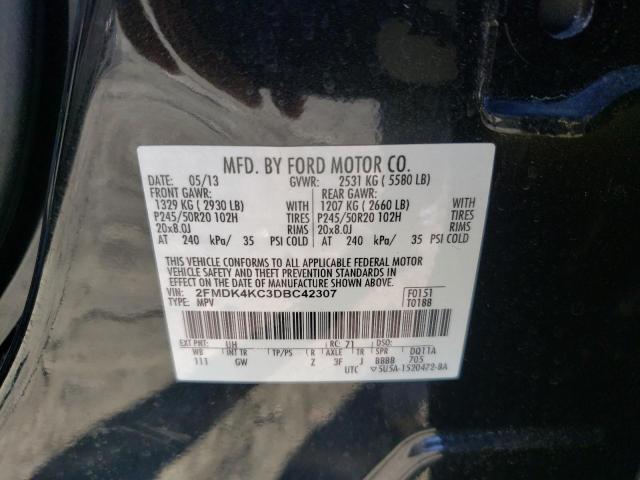 Photo 10 from auction – 2013 FORD EDGE LIMIT with VIN 2FMDK4KC3DBC42307
