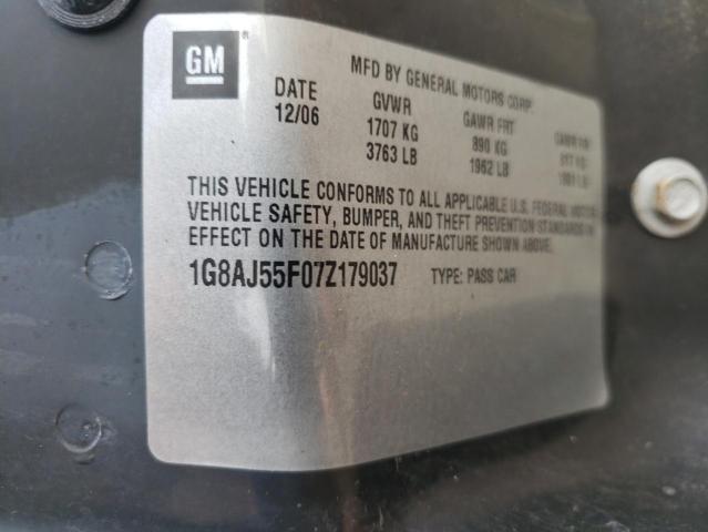 Photo 10 from auction – 2007 SATURN ION LEVEL with VIN 1G8AJ55F07Z179037