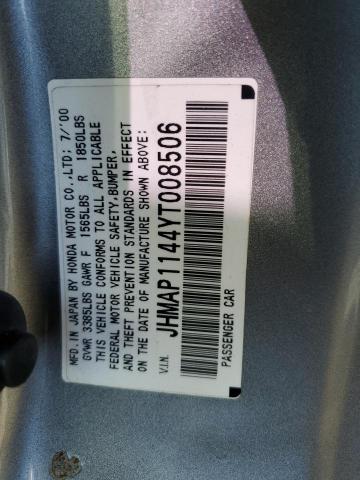 Photo 10 from auction – 2000 HONDA S2000 with VIN JHMAP1144YT008506