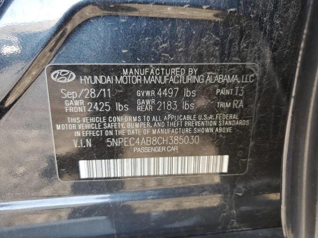 Photo 10 from auction – 2012 HYUNDAI SONATA SE with VIN 5NPEC4AB8CH385030