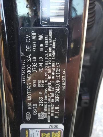 Photo 10 from auction – 2019 KIA FORTE FE with VIN 3KPF24AD7KE010547