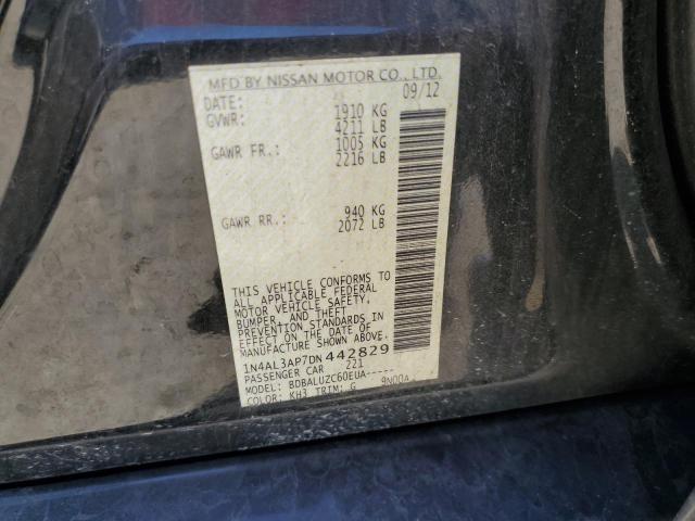 Photo 10 from auction – 2013 NISSAN ALTIMA 2.5 with VIN 1N4AL3AP7DN442829
