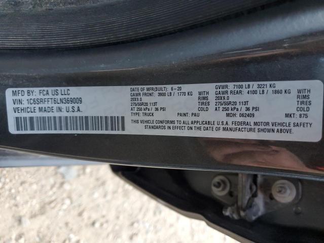 Photo 10 from auction – 2020 RAM 1500 BIG H with VIN 1C6SRFFT6LN369009