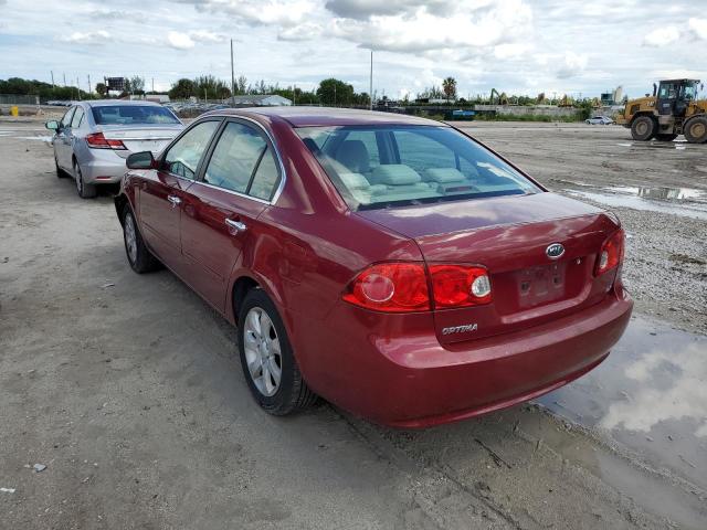 Photo 3 from auction – 2007 KIA OPTIMA LX with VIN KNAGE123675159063