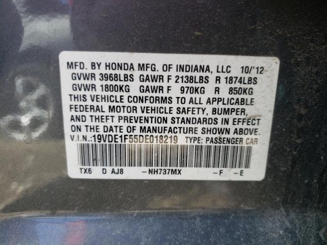 Photo 10 from auction – 2013 ACURA ILX 20 PRE with VIN 19VDE1F55DE018219