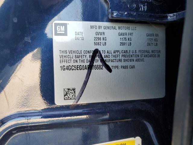 Photo 10 from auction – 2010 BUICK LACROSSE C with VIN 1G4GC5EG0AF276682