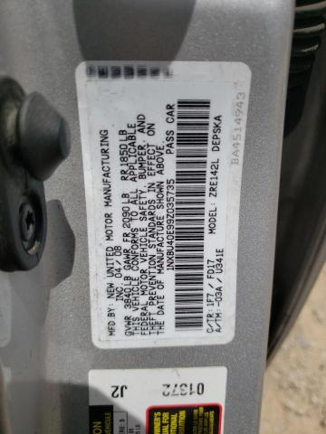 Photo 10 from auction – 2009 TOYOTA COROLLA BA with VIN 1NXBU40E99Z035735