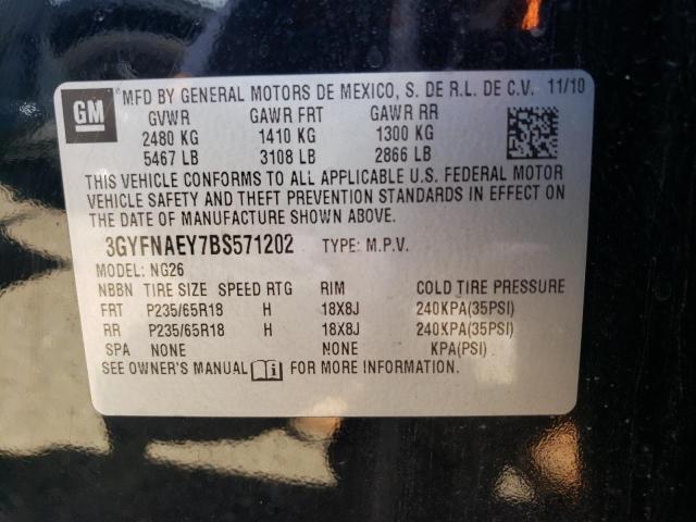 Photo 10 from auction – 2011 CADILLAC SRX LUXURY with VIN 3GYFNAEY7BS571202