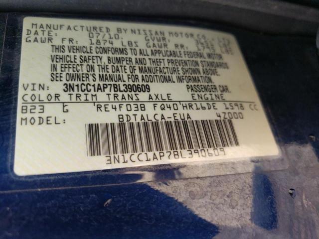 Photo 10 from auction – 2011 NISSAN VERSA S with VIN 3N1CC1AP7BL390609