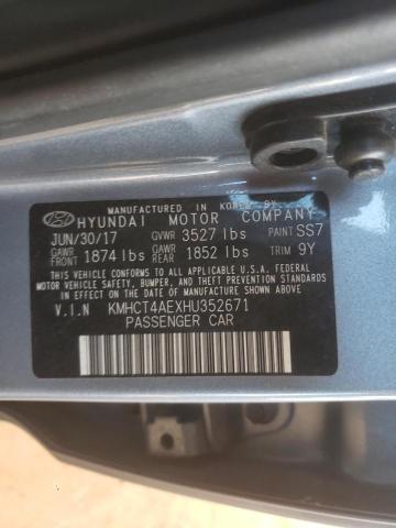 Photo 10 from auction – 2017 HYUNDAI ACCENT SE with VIN KMHCT4AEXHU352671