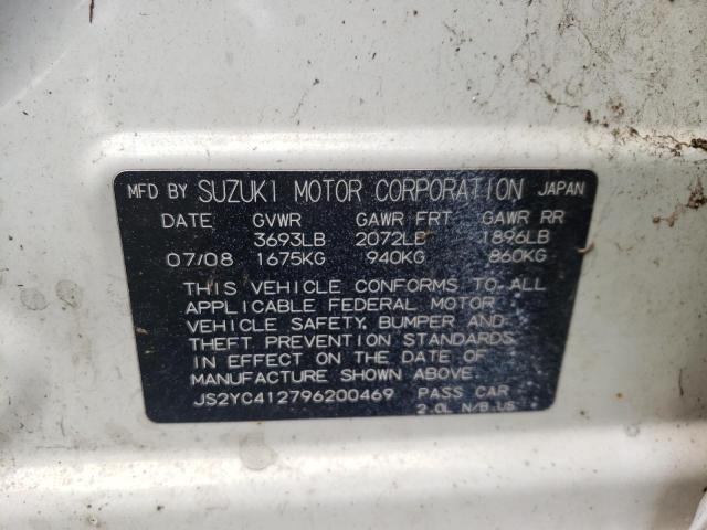 Photo 10 from auction – 2009 SUZUKI SX4 with VIN JS2YC412796200469
