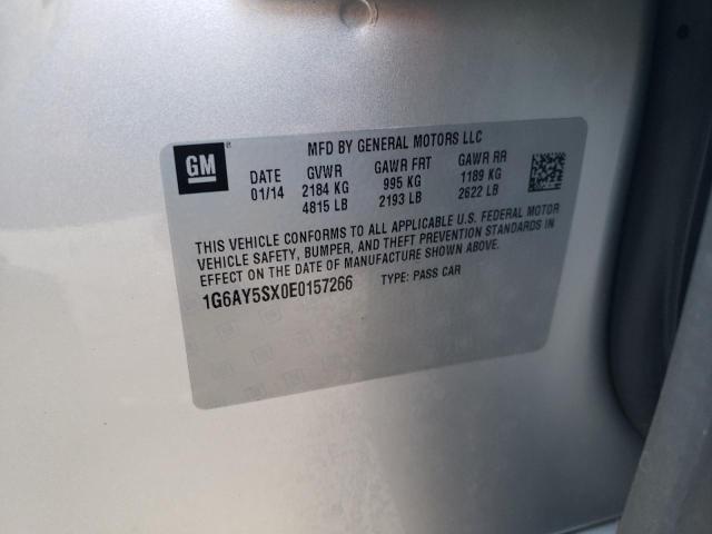 Photo 10 from auction – 2014 CADILLAC CTS PERFOR with VIN 1G6AY5SX0E0157266