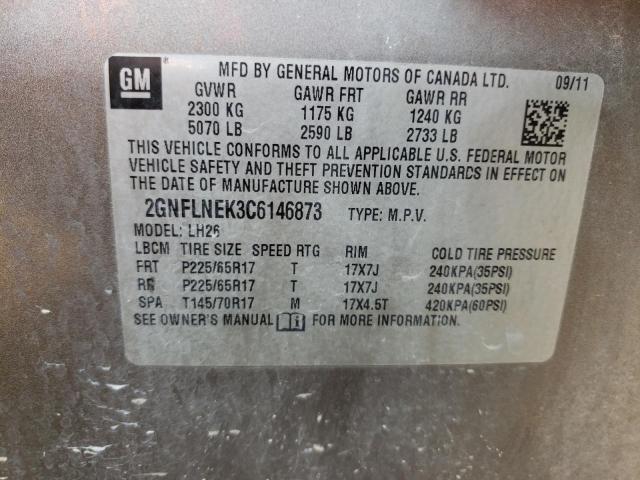 Photo 10 from auction – 2012 CHEVROLET EQUINOX LT with VIN 2GNFLNEK3C6146873