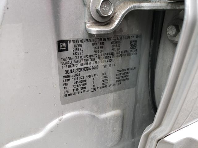 Photo 10 from auction – 2014 CHEVROLET CAPTIVA LT with VIN 3GNAL3EK3ES674450