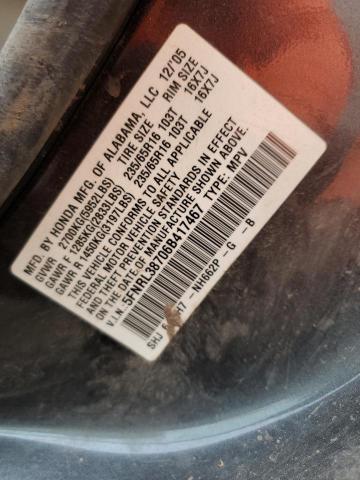 Photo 10 from auction – 2006 HONDA ODYSSEY EX with VIN 5FNRL38706B417467