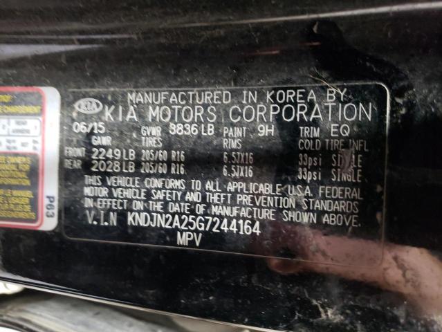 Photo 10 from auction – 2016 KIA SOUL with VIN KNDJN2A25G7244164