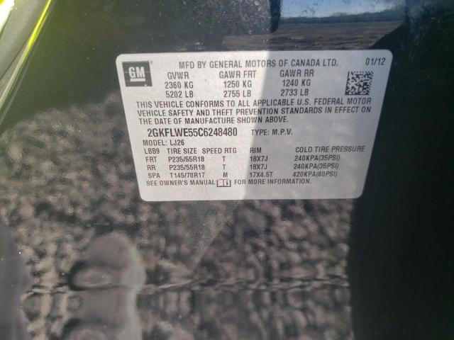Photo 10 from auction – 2012 GMC TERRAIN SL with VIN 2GKFLWE55C6248480