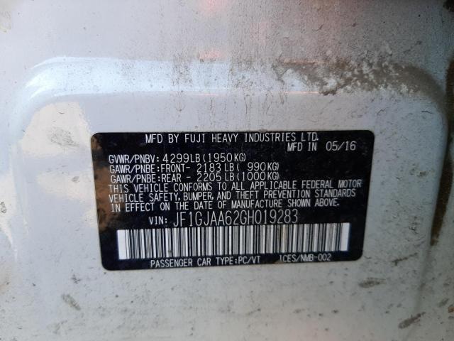 Photo 10 from auction – 2016 SUBARU IMPREZA with VIN JF1GJAA62GH019283