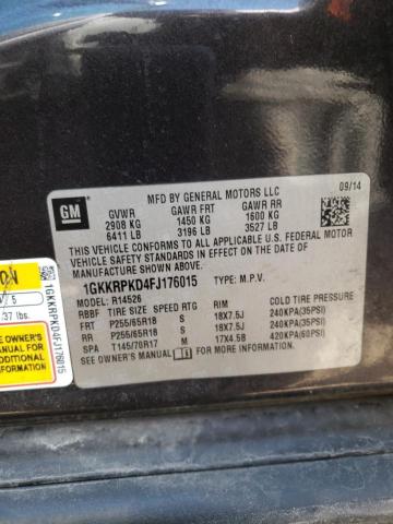 Photo 10 from auction – 2015 GMC ACADIA SLE with VIN 1GKKRPKD4FJ176015