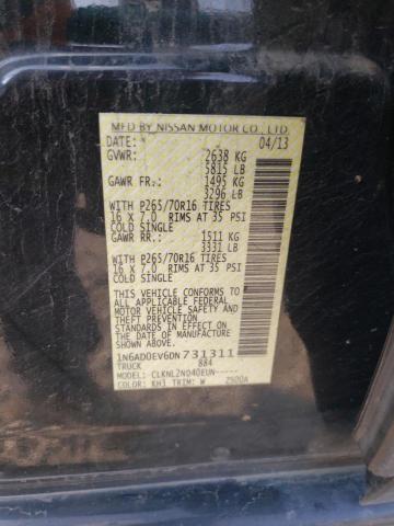 Photo 10 from auction – 2013 NISSAN FRONTIER S with VIN 1N6AD0EV6DN731311