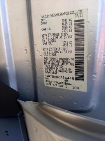 Photo 10 from auction – 2021 NISSAN ROGUE SV with VIN 5N1AT3BB4MC736449