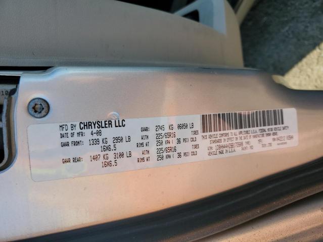 Photo 10 from auction – 2008 DODGE GRAND CARA with VIN 1D8HN44H28B172608