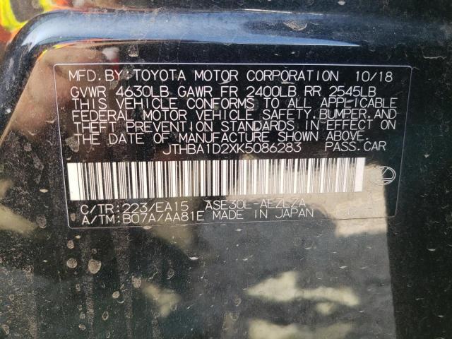 Photo 10 from auction – 2019 LEXUS IS 300 with VIN JTHBA1D2XK5086283