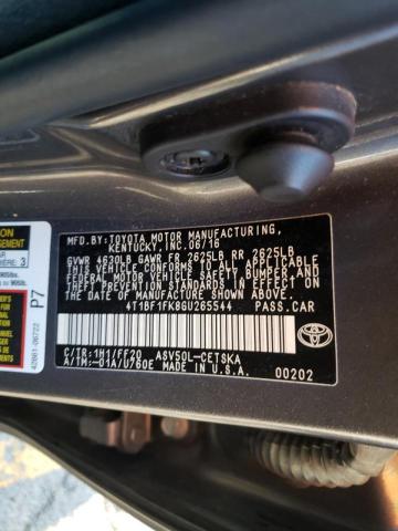 Photo 10 from auction – 2016 TOYOTA CAMRY LE with VIN 4T1BF1FK8GU265544