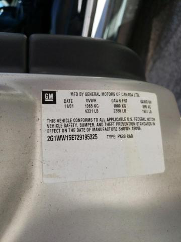 Photo 10 from auction – 2002 CHEVROLET MONTE CARL with VIN 2G1WW15E729195325