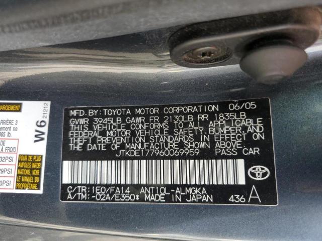 Photo 10 from auction – 2006 TOYOTA SCION TC with VIN JTKDE177960069959