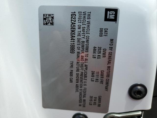 Photo 10 from auction – 2010 PONTIAC G6 with VIN 1G2ZA5EK6A4118869