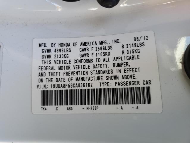 Photo 10 from auction – 2012 ACURA TL with VIN 19UUA8F56CA036162