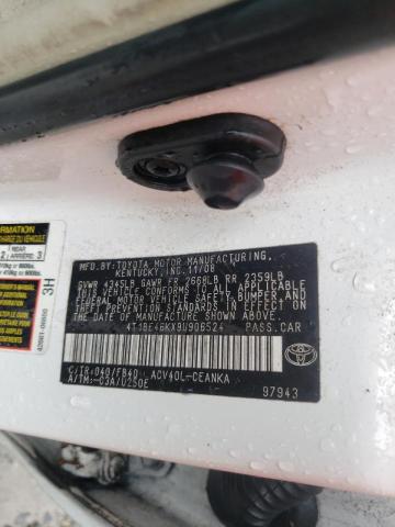 Photo 10 from auction – 2009 TOYOTA CAMRY BASE with VIN 4T1BE46KX9U906524