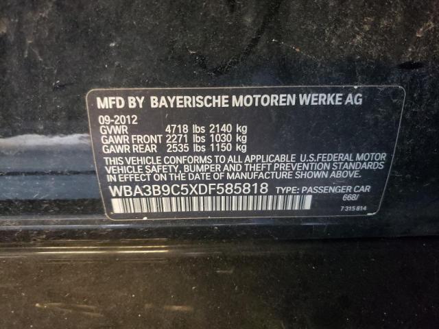 Photo 10 from auction – 2013 BMW 335 XI with VIN WBA3B9C5XDF585818