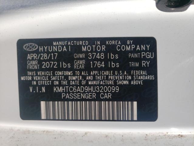 Photo 10 from auction – 2017 HYUNDAI VELOSTER with VIN KMHTC6AD9HU320099