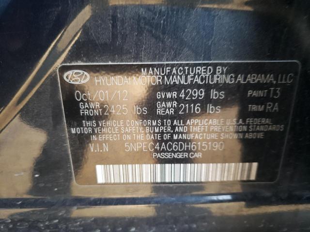 Photo 10 from auction – 2013 HYUNDAI SONATA SE with VIN 5NPEC4AC6DH615190