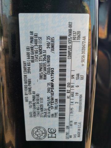 Photo 10 from auction – 2021 FORD F150 SUPER with VIN 1FTEW1EP5MFA17993