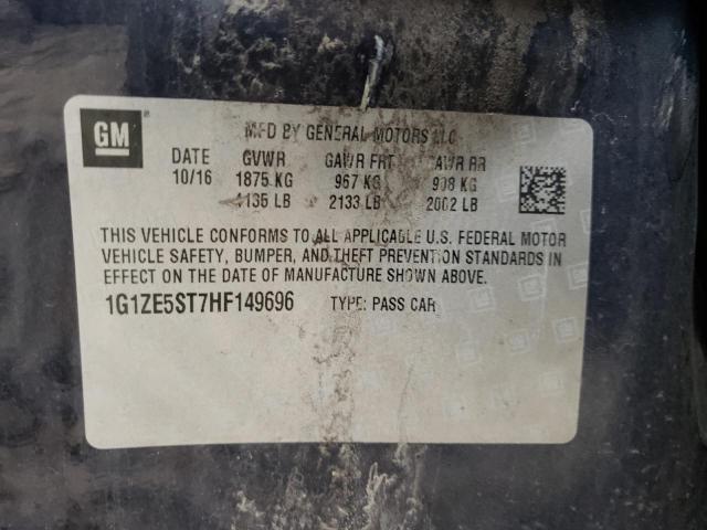 Photo 10 from auction – 2017 CHEVROLET MALIBU LT with VIN 1G1ZE5ST7HF149696