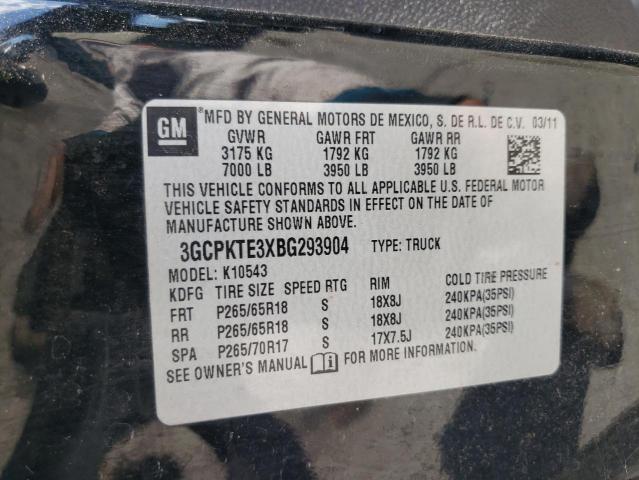 Photo 10 from auction – 2011 CHEVROLET SILVERADO with VIN 3GCPKTE3XBG293904