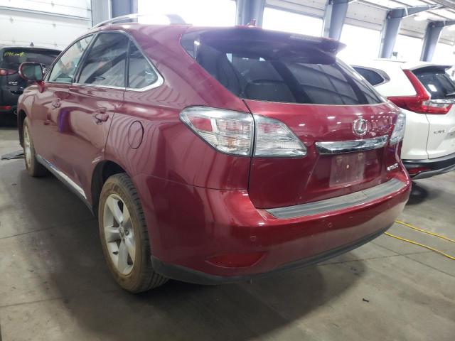 Photo 3 from auction – 2012 LEXUS RX 350 with VIN 2T2BK1BA3CC133694