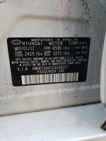 Photo 10 from auction – 2012 HYUNDAI SONATA HYB with VIN KMHEC4A41CA034397