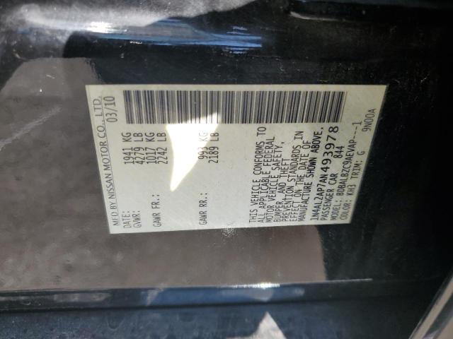 Photo 10 from auction – 2010 NISSAN ALTIMA BAS with VIN 1N4AL2AP7AN493978