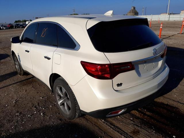 Photo 3 from auction – 2014 ACURA MDX with VIN 5FRYD3H21EB018917