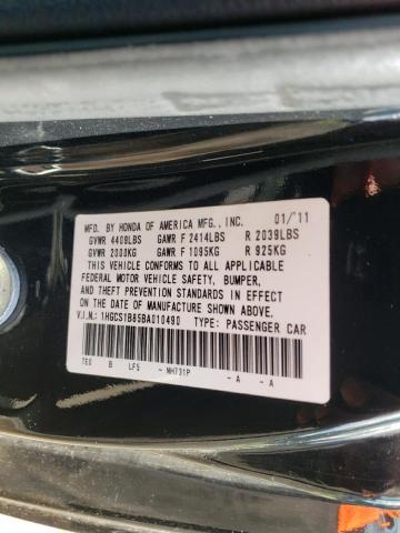Photo 10 from auction – 2011 HONDA ACCORD EXL with VIN 1HGCS1B85BA010490