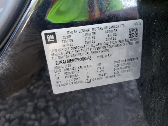 Photo 10 from auction – 2015 GMC TERRAIN SL with VIN 2GKALMEK6F6308548