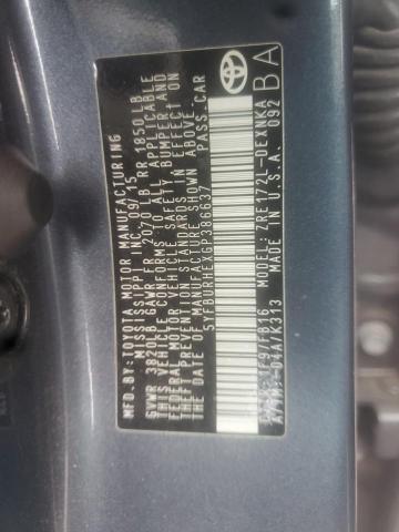 Photo 10 from auction – 2016 TOYOTA COROLLA L with VIN 5YFBURHEXGP386637