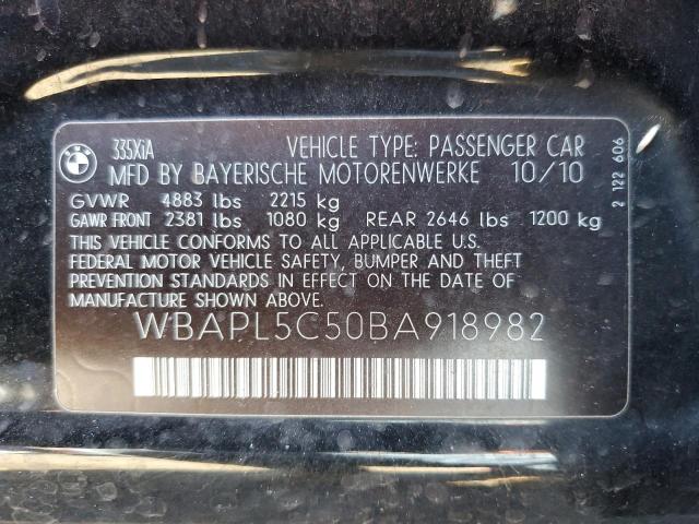 Photo 10 from auction – 2011 BMW 335 XI with VIN WBAPL5C50BA918982