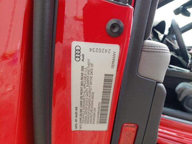 Photo 10 from auction – 2021 AUDI S4 PRESTIG with VIN WAUC4AF49MA087203