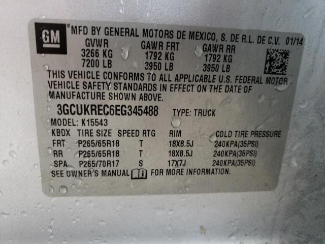 Photo 10 from auction – 2014 CHEVROLET SILVERADO with VIN 3GCUKREC6EG345488